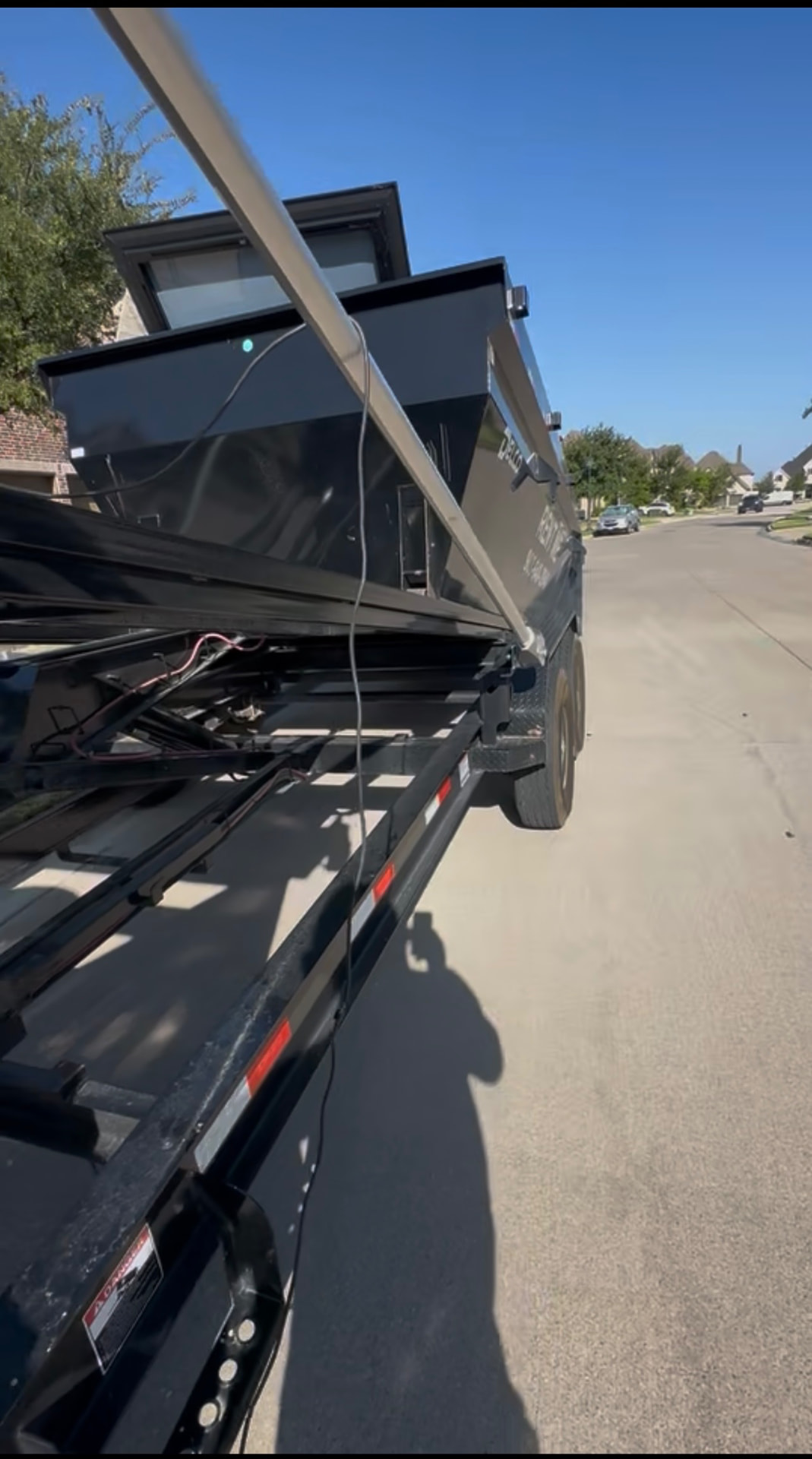 Tarped roll-off — HomeHaven 16-yard roll-off dumpster delivered in Paris, Lamar County